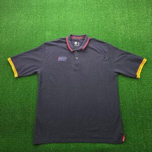 FC Barcelona Polo Shirt Mens‎ XL Blue Short Sleeve Barca Soccer Futbol Sports